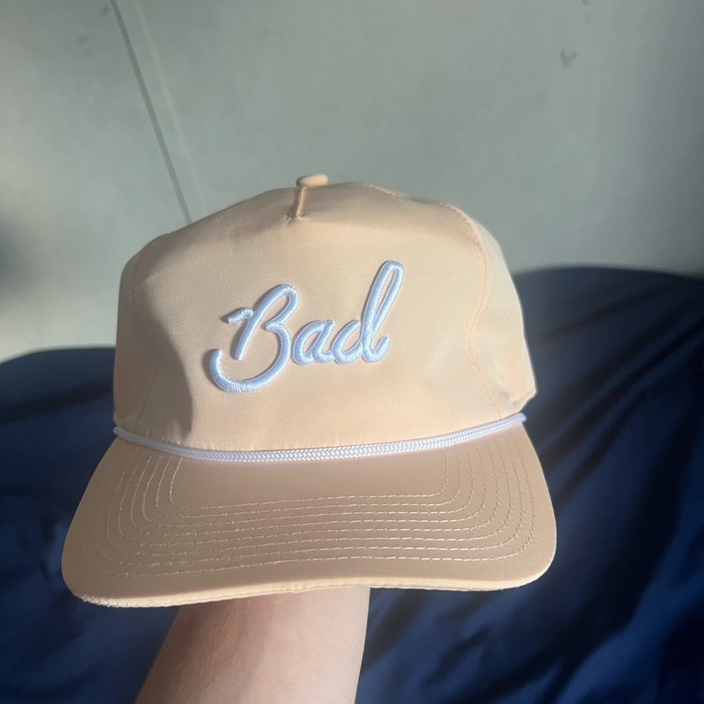 Bad Birdie Cream and White Hat Snapback